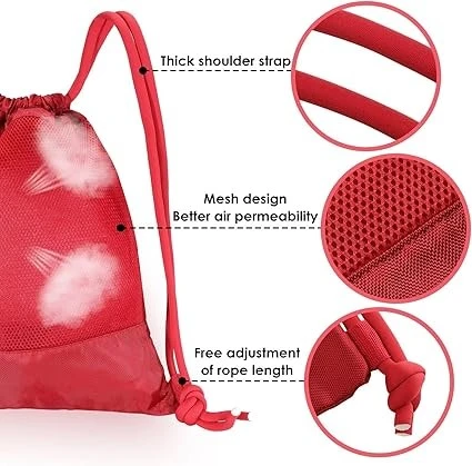 Drawstring Backpack Sport Gym Bag Backpack
